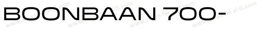 boonbaan 700字体转换
